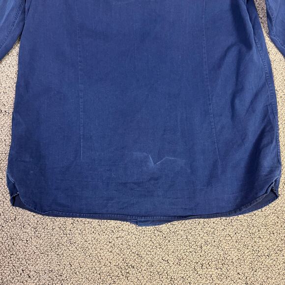 Ted Baker London Button Down Navy Shirt US Men's 4 - Picture 5 of 6